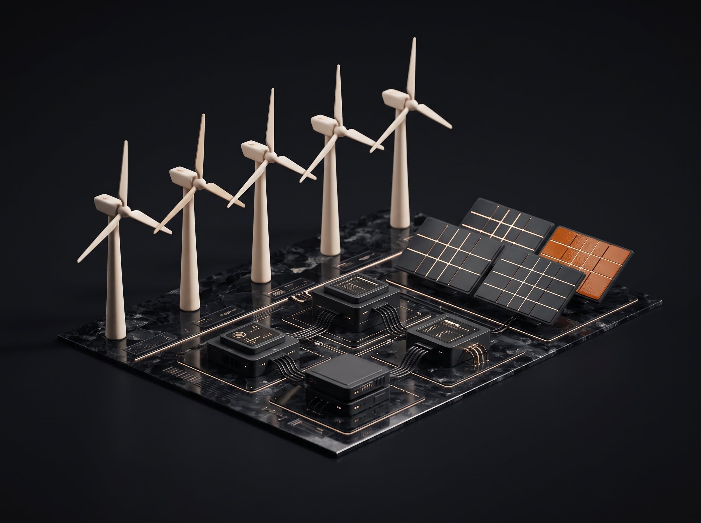 Renewable assets monitored across a portfolio for yield
